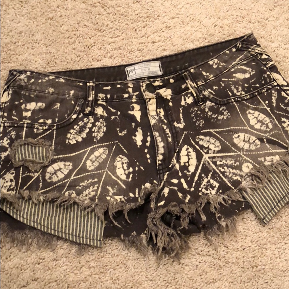 Free People patterned shorts